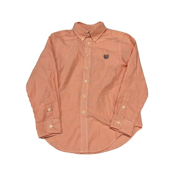 Lot Of 3 Chaps Boys Button Down Shirt Size M Long Sleeve - Picture 2 of 6